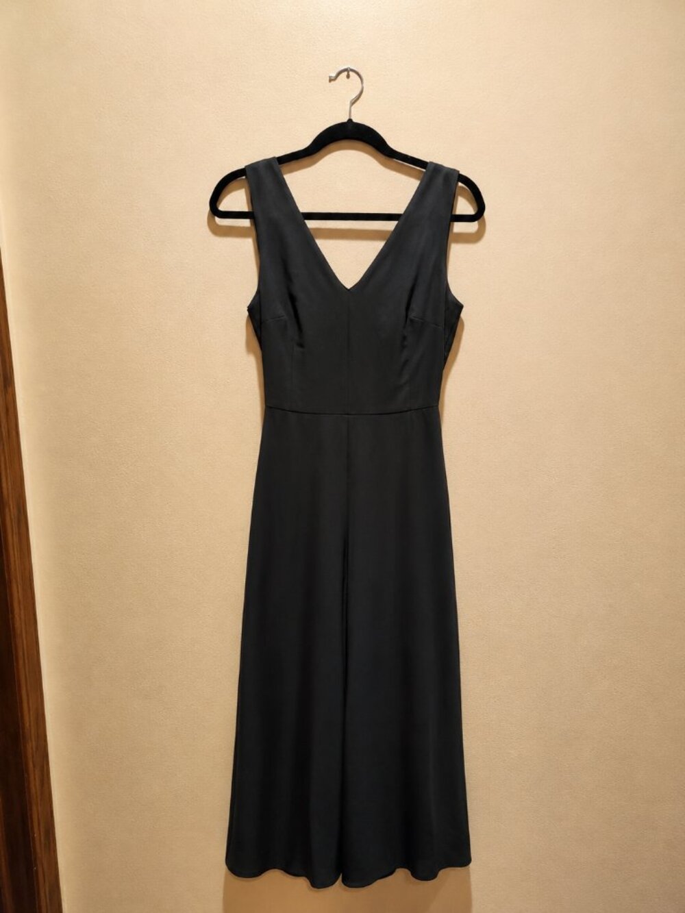 White House Black Market Black Culotte Jumpsuit/Dress – Size 6, MSRP $160